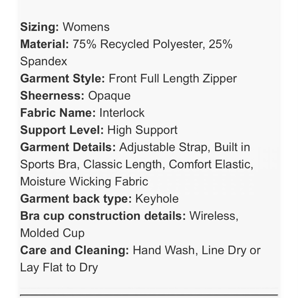NWT! All In Motion Sports Bra Keyhole Black 36C Women's Sculpt High Support - Picture 12 of 12